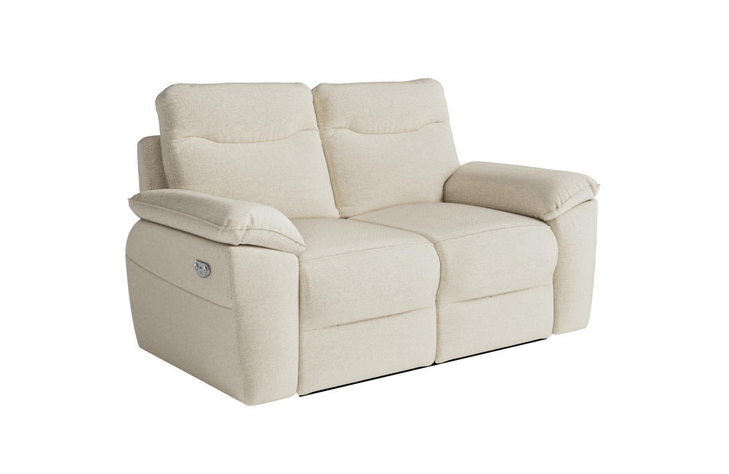 ROSS - Canapé de relaxation électrique 2 places en tissu