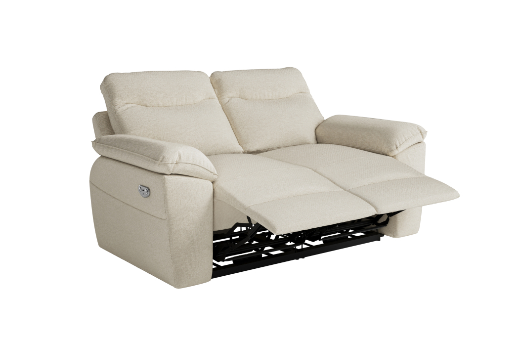 ROSS - Canapé de relaxation électrique 2 places en tissu