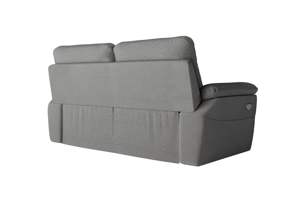 Canapé de relaxation électrique ROSS 3 places en tissu