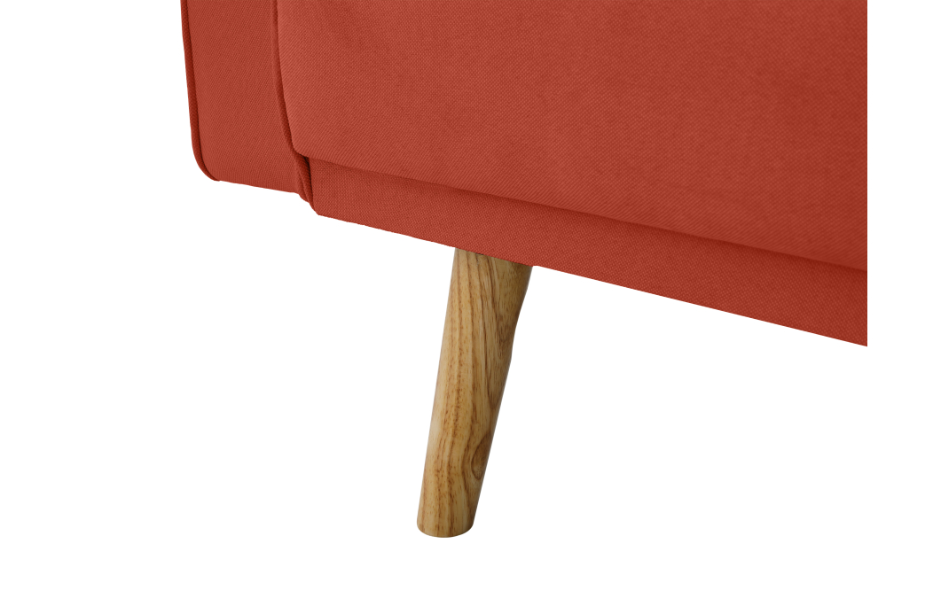 Canapé droit scandinave ELGA convertible 3 places en tissu