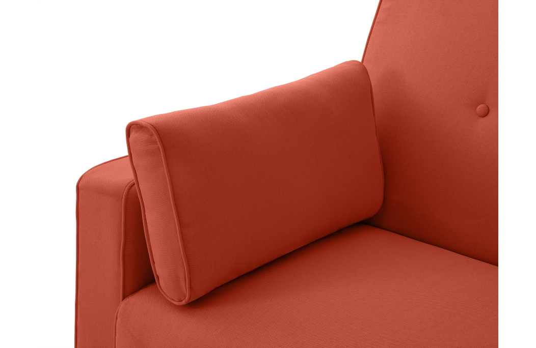 Canapé droit scandinave ELGA convertible 3 places en tissu