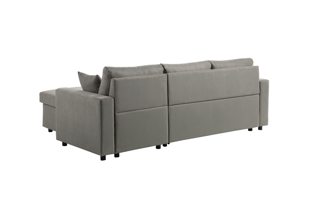 Canapé d'Angle MARIA Réversible et Convertible avec Coffre en microfibre