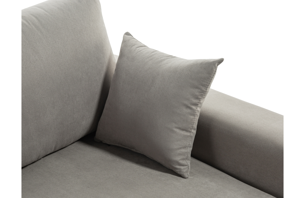 Canapé d'Angle MARIA Réversible et Convertible avec Coffre en microfibre