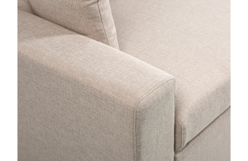 Canapé d'Angle MARIA Réversible et Convertible avec Coffre en tissu