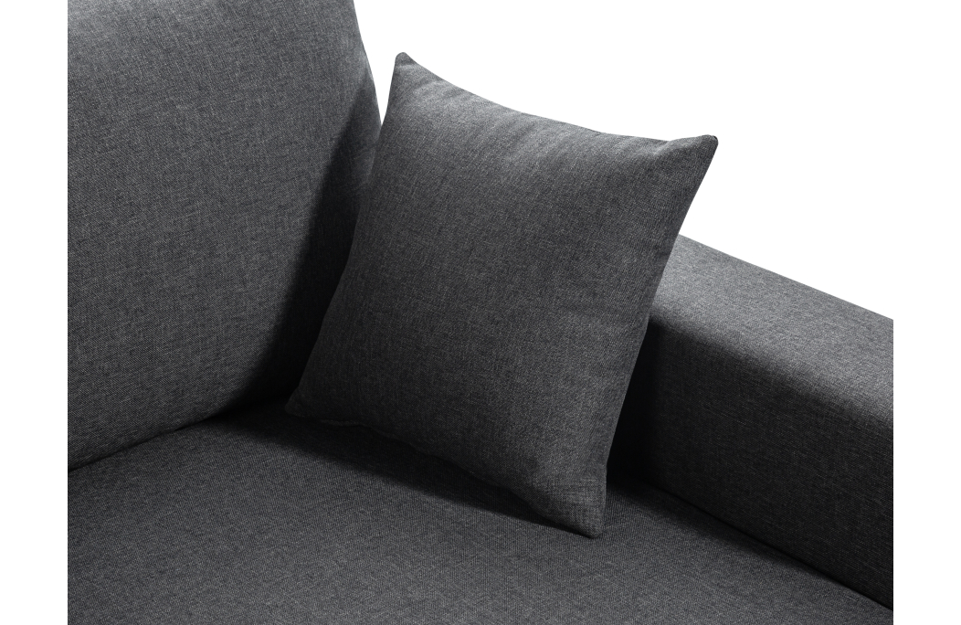 Canapé d'Angle MARIA Réversible et Convertible avec Coffre en tissu