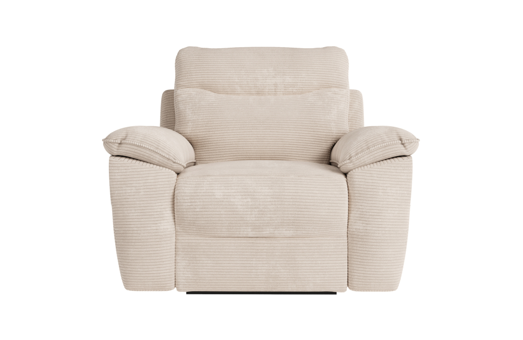 Fauteuil de relaxation électrique ROSS en velours côtelé