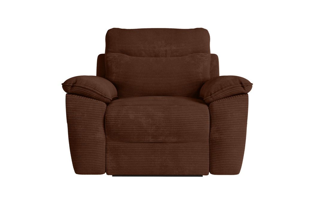 Fauteuil de relaxation manuel ROSS en velours côtelé