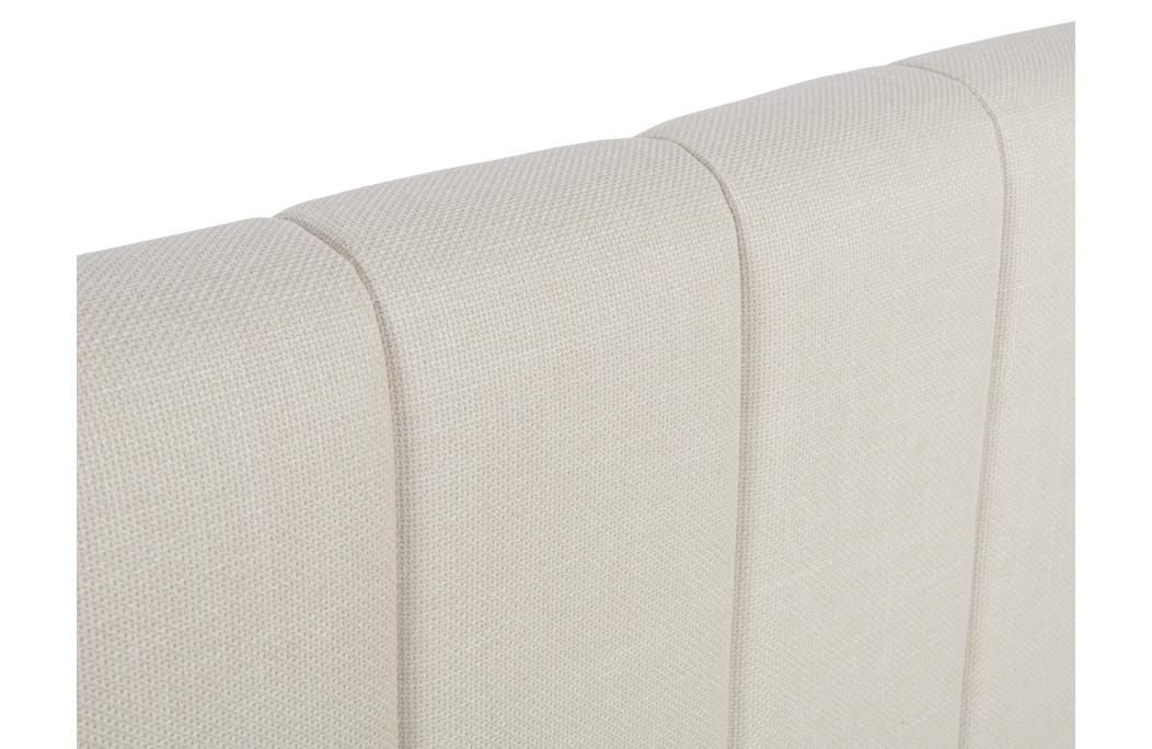 Cadre de lit BULLE rembourré avec coffre en tissu