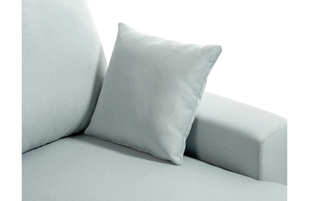 Canapé d'Angle 3 places MARIA SCANDINAVE Réversible et Convertible en Tissu