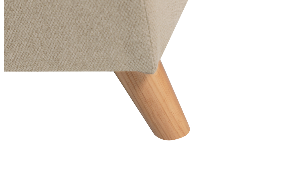 Canapé d'Angle Panoramique 6 places MARIA SCANDINAVE Convertible en Tissu Déperlant