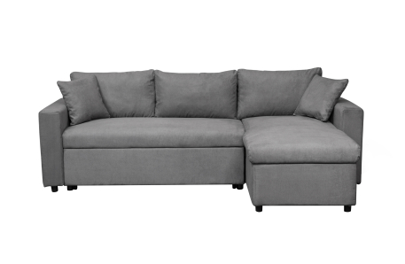 Canapé d'Angle MARIA Réversible et Convertible avec Coffre en microfibre