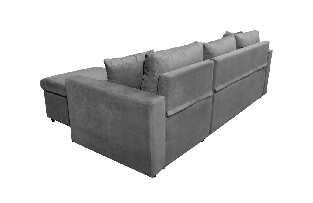 Canapé d'Angle MARIA Réversible et Convertible avec Coffre en microfibre