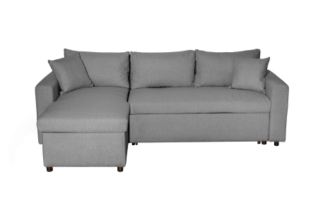 Canapé d'Angle MARIA Réversible et Convertible avec Coffre en tissu