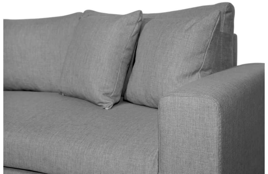 Canapé d'Angle MARIA Réversible et Convertible avec Coffre en tissu