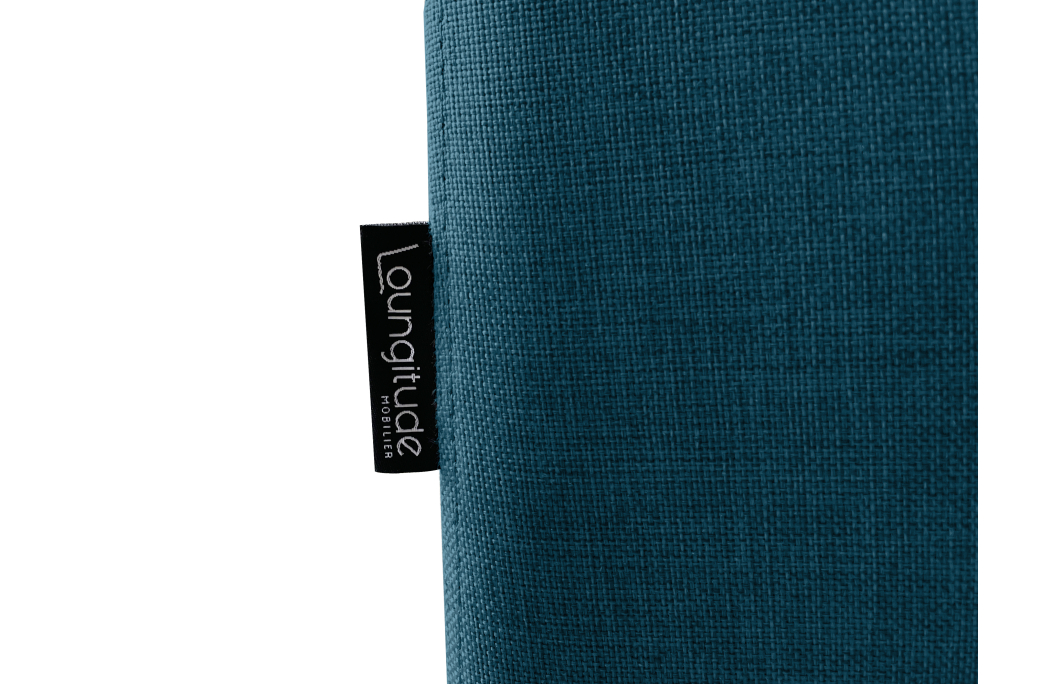 Canapé d'angle PAOLA convertible, 4 places avec coffre en tissu