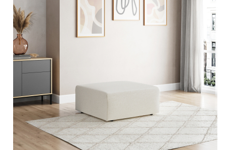 Pouf ROMANE en tissu Easy Clean antitache