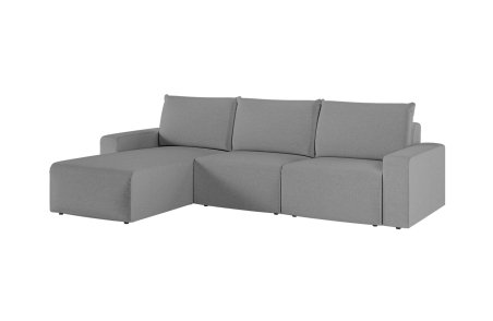 Canapé d'angle réversible 4 places ROMANE en tissu Easy Clean antitache