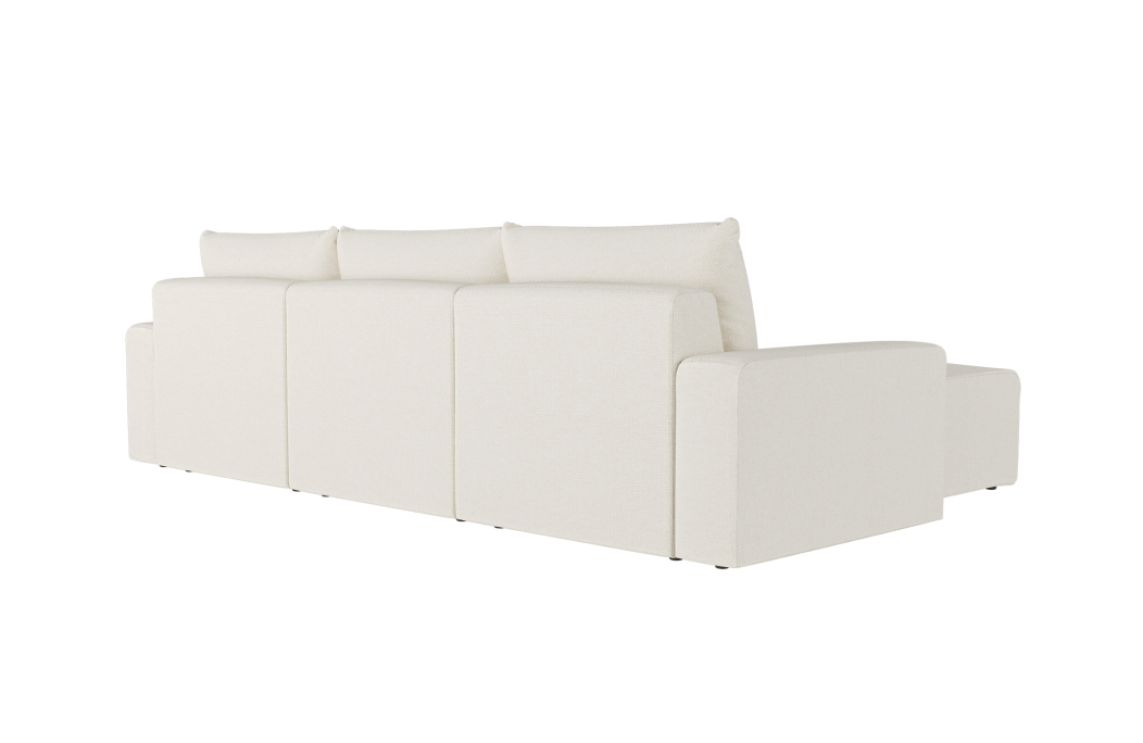 Canapé d'angle réversible 4 places ROMANE en tissu Easy Clean antitache
