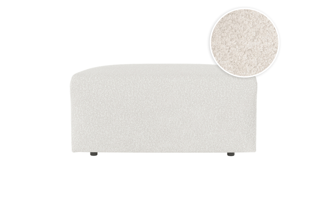 Pouf ROMANE en tissu bouclette