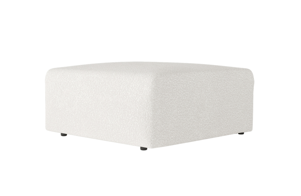 Pouf ROMANE en tissu bouclette