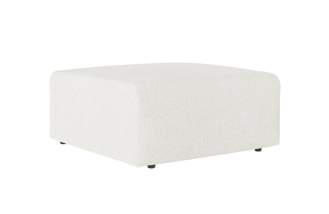 Pouf ROMANE en tissu bouclette