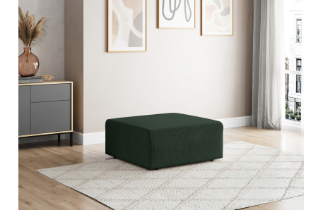 Pouf ROMANE en velours côtelé