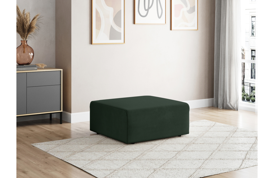 Pouf ROMANE en velours côtelé