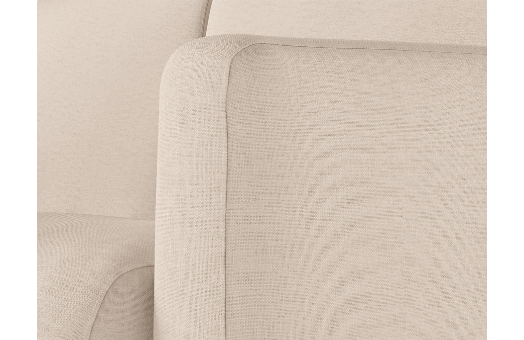 Canapé d'angle convertible express 4 places AGATHE couchage quotidien en tissu
