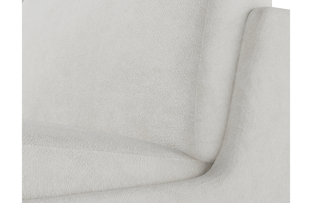 Canapé convertible express 3 places AGATHE couchage quotidien sans accoudoirs en tissu bouclette