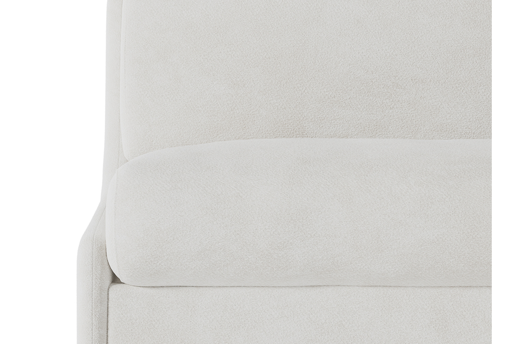 Canapé convertible express 3 places AGATHE couchage quotidien sans accoudoirs en tissu bouclette