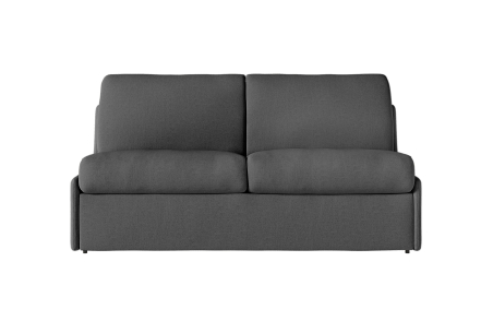 Canapé convertible express 3 places AGATHE couchage quotidien sans accoudoirs en tissu