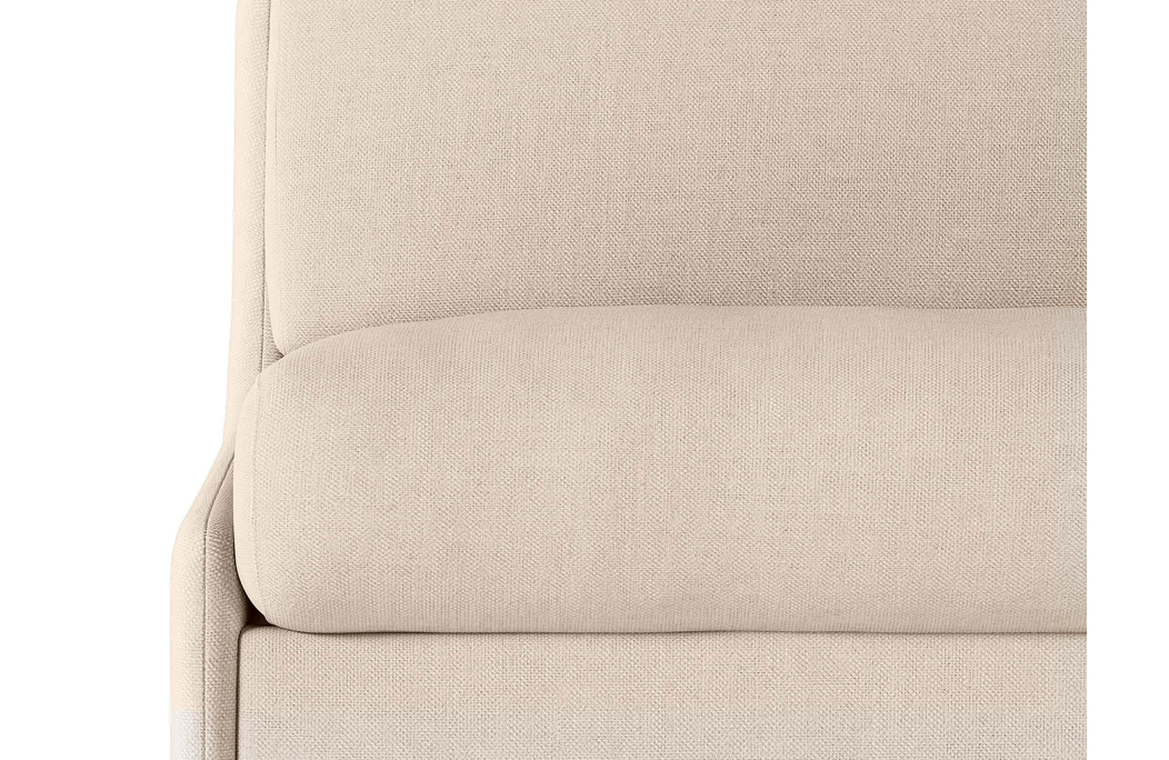 Canapé convertible express 3 places AGATHE couchage quotidien sans accoudoirs en tissu