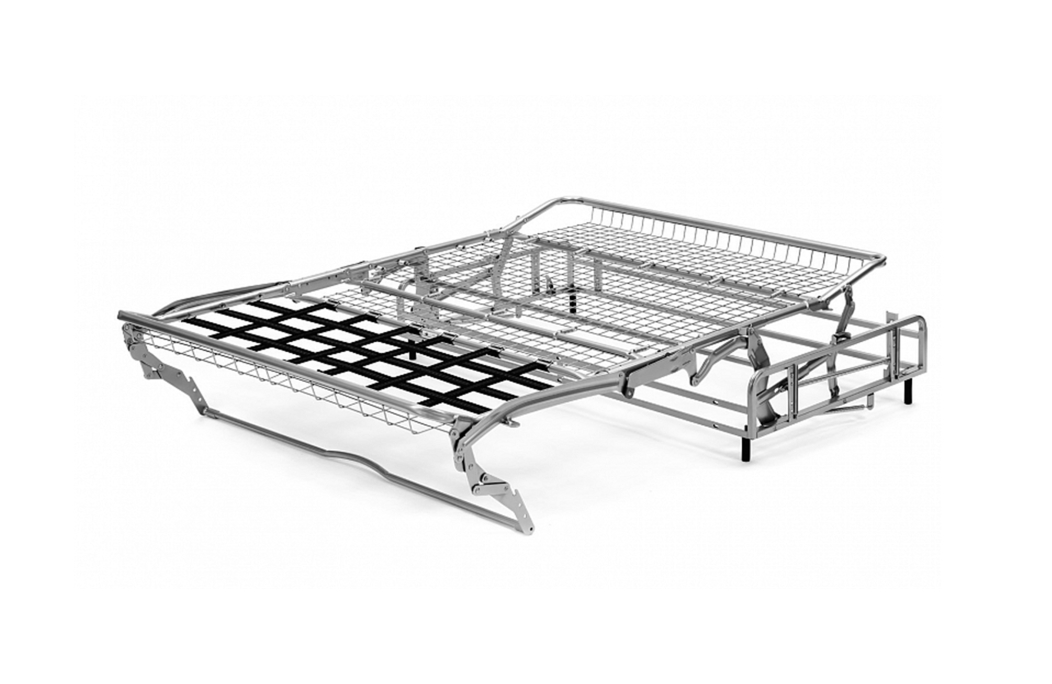 Canapé convertible express 3 places AGATHE couchage quotidien sans accoudoirs en tissu