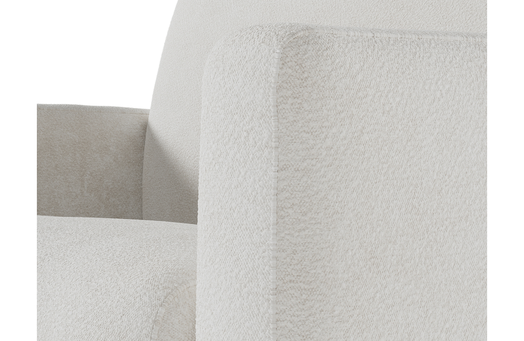 Fauteuil AGATHE convertible express couchage quotidien en tissu bouclette