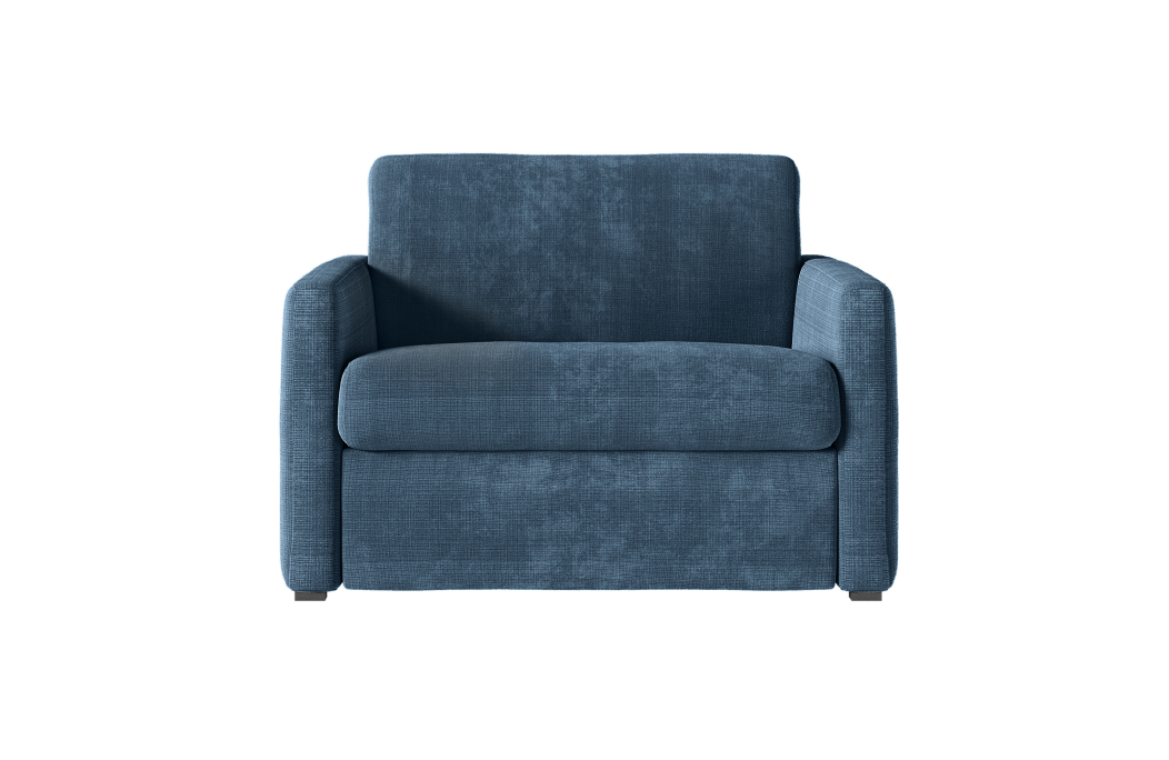 Fauteuil AGATHE convertible express couchage quotidien en tissu chenille