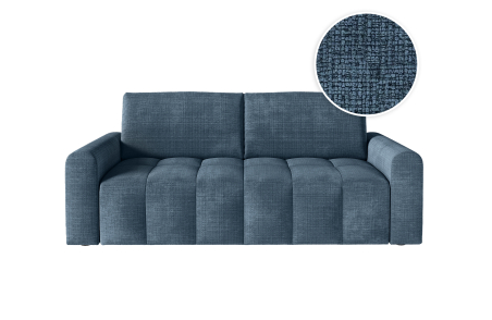 Canapé SILVIO convertible 3 places système couchage express en tissu chenille