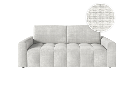 Canapé SILVIO convertible 3 places système couchage express en tissu chenille