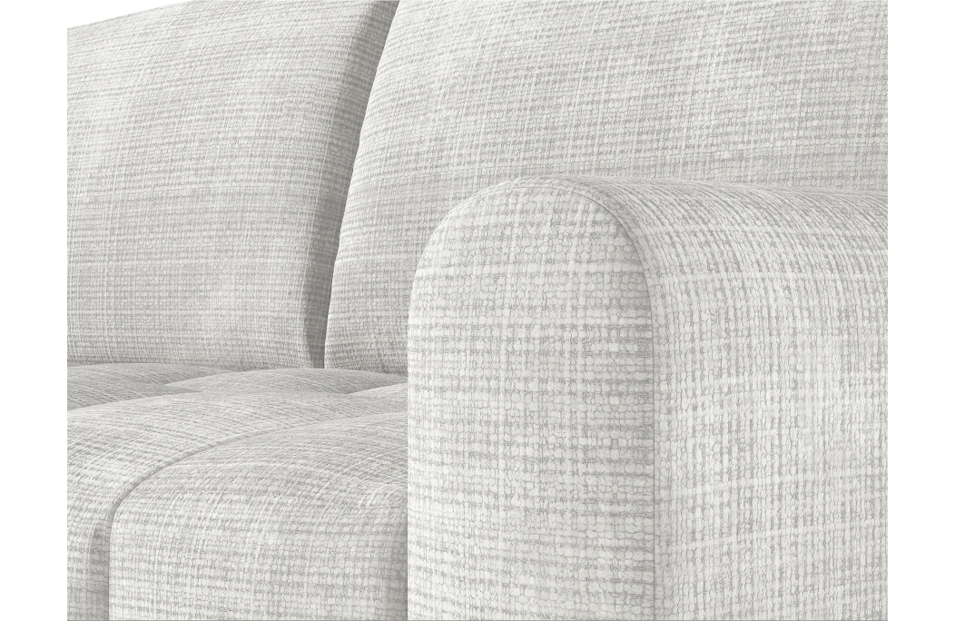 Canapé SILVIO convertible 3 places système couchage express en tissu chenille