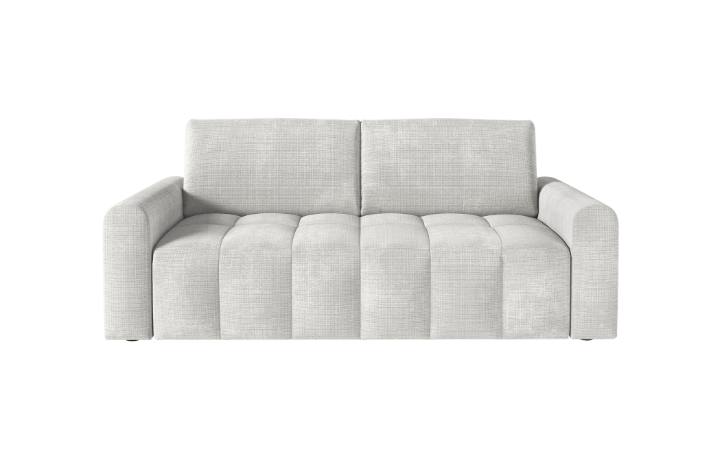 Canapé SILVIO convertible 3 places système couchage express en tissu chenille