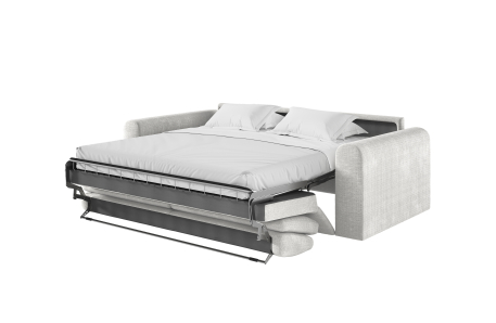Canapé SILVIO convertible 3 places système couchage express en tissu chenille