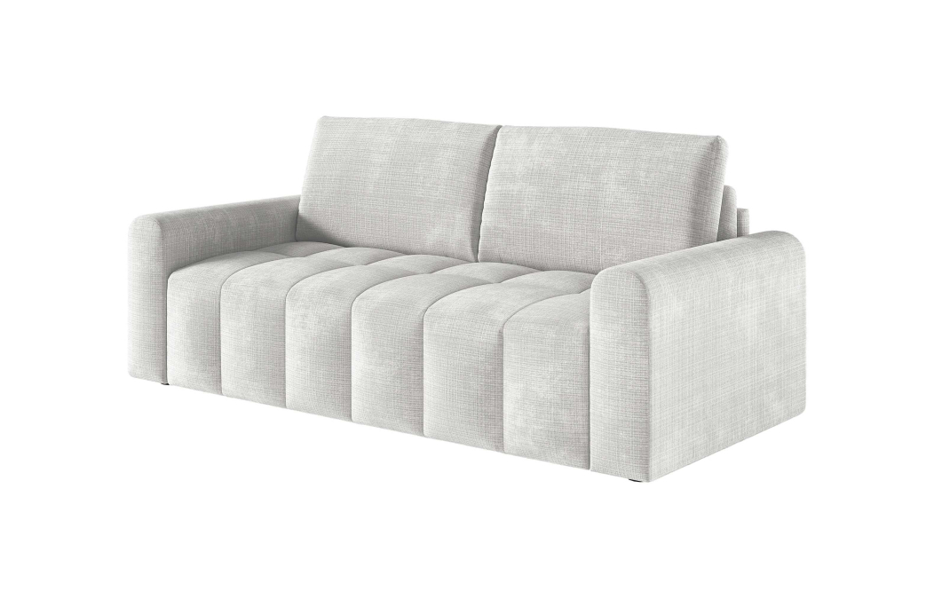 Canapé SILVIO convertible 3 places système couchage express en tissu chenille