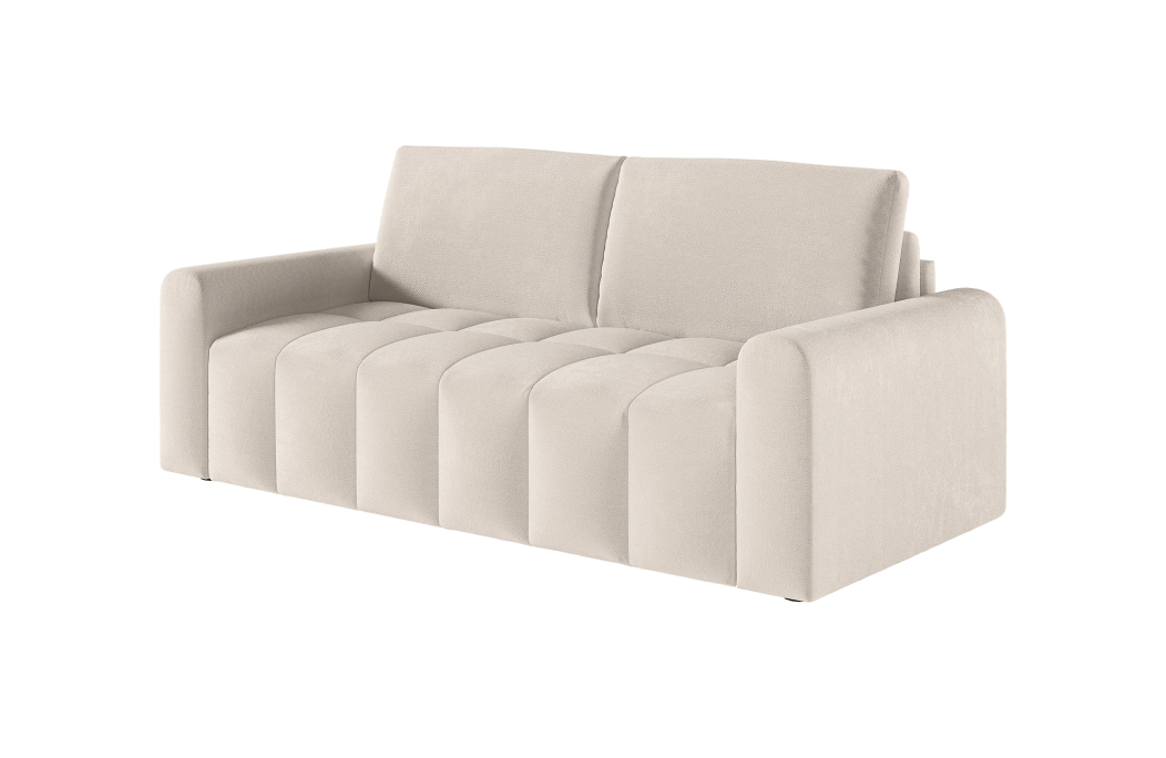 Canapé SILVIO convertible 3 places système couchage express en tissu