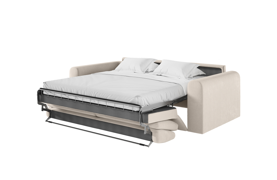 Canapé SILVIO convertible 3 places système couchage express en tissu