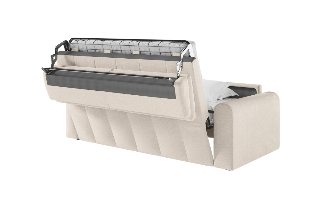 Canapé SILVIO convertible 3 places système couchage express en tissu