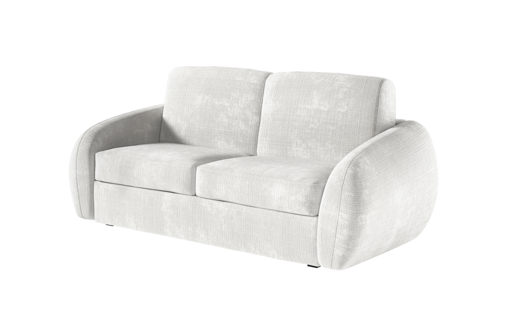 Canapé LOUKA convertible 3 places système couchage express en tissu chenille