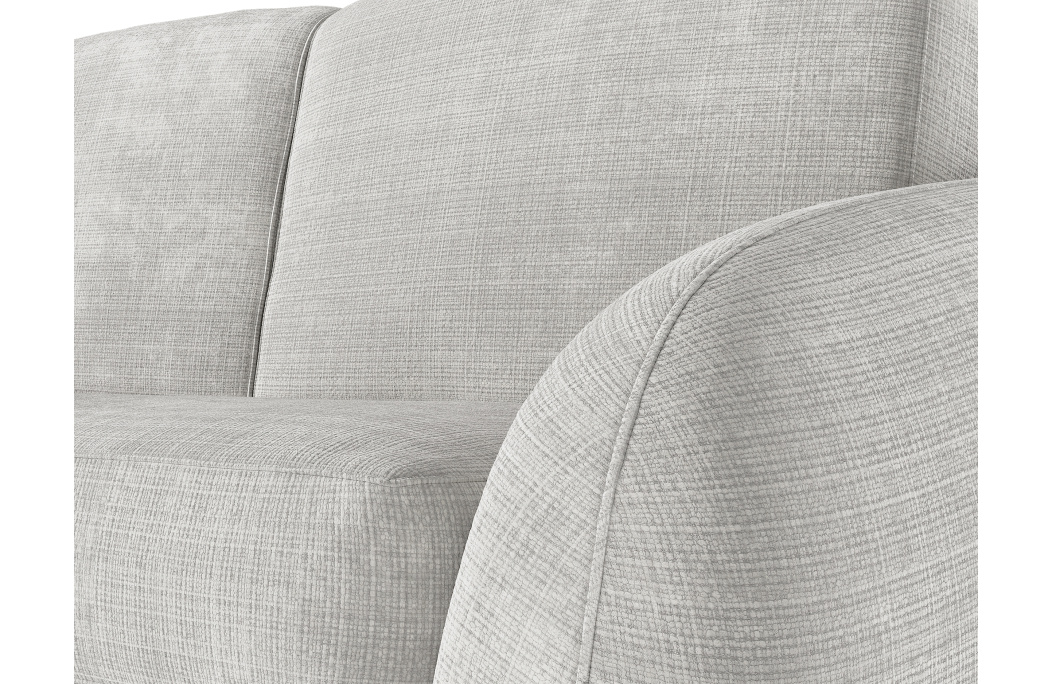 Canapé LOUKA convertible 3 places système couchage express en tissu chenille