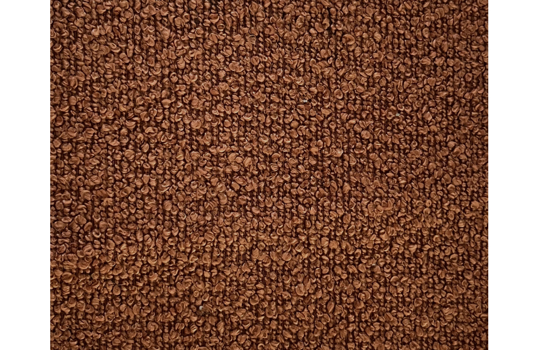 Cadre de lit BULLE rembourré avec coffre en tissu bouclette