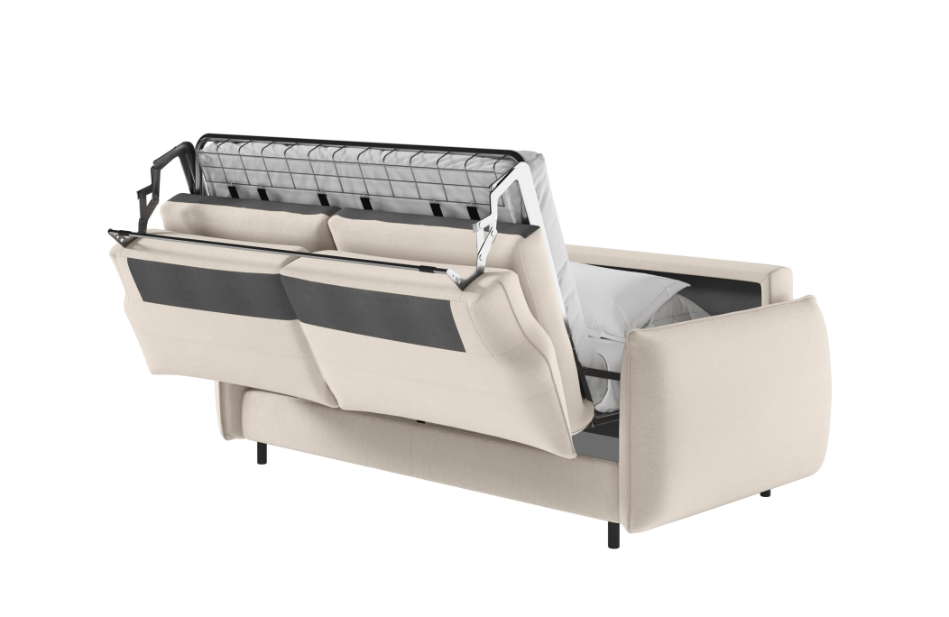 Canapé ERIK convertible 3 places système couchage express en tissu