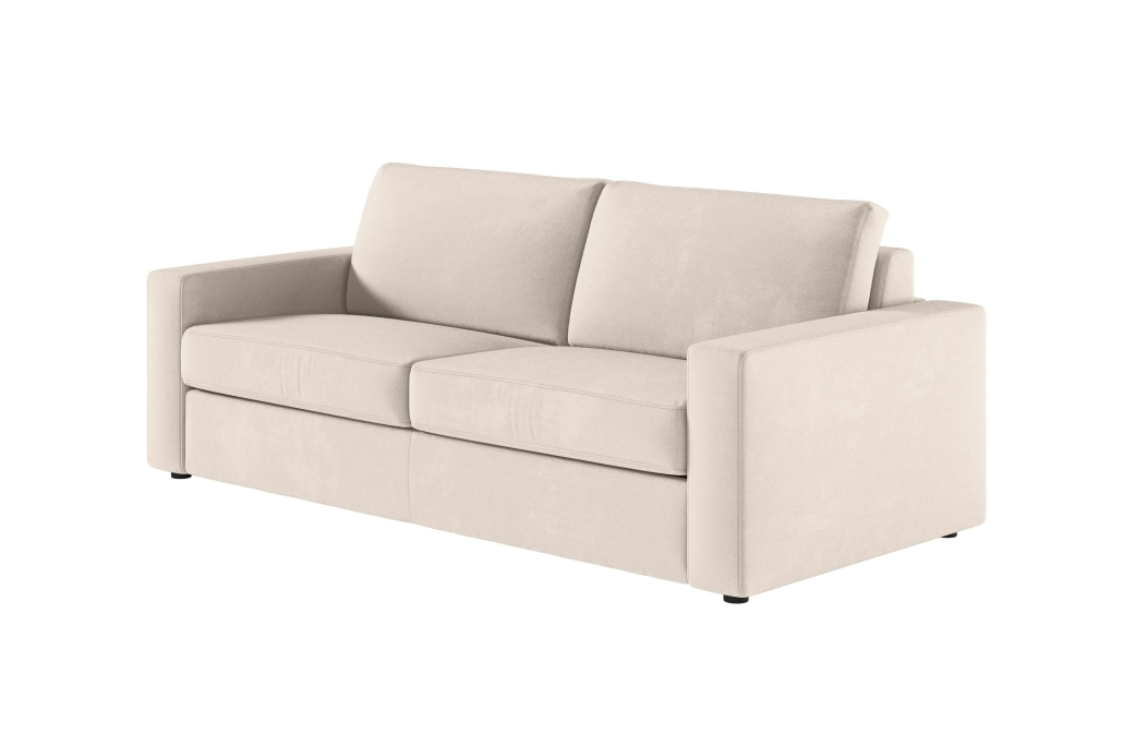 Canapé ADELE convertible 3 places système couchage express déhoussable en tissu