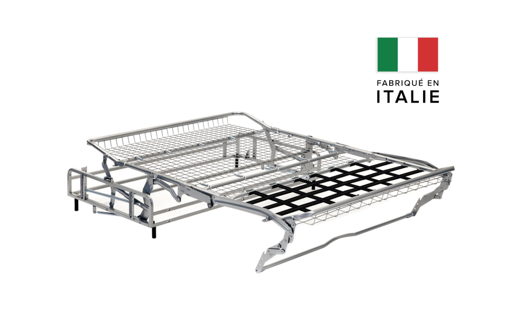 Canapé ADELE convertible 3 places système couchage express déhoussable en tissu